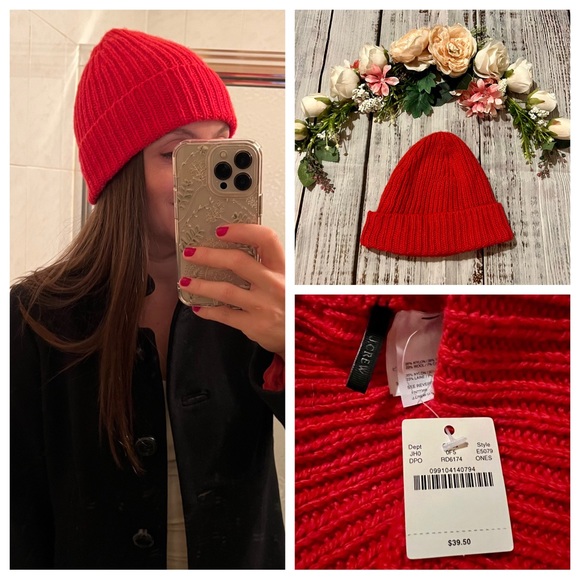 NWT! J.Crew Cashmere Blend Hat